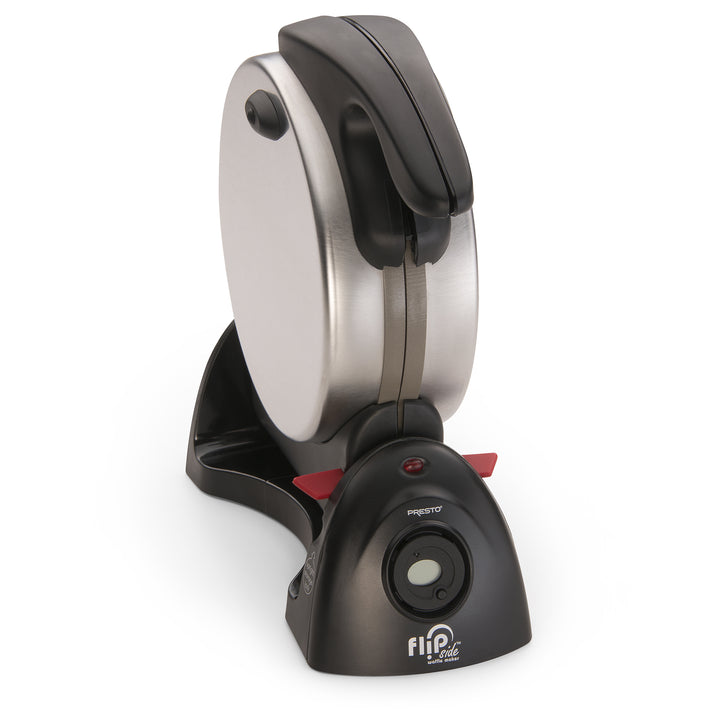 Presto FlipSide Belgian Waffle Maker, Ceramic Appliance, 7", Black (Open Box)