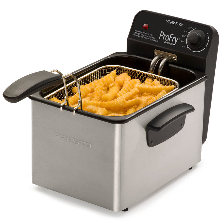 Presto ProFry 8-Cup Deep Fryer with 1800-Watt Immersion Element, Stainless Steel