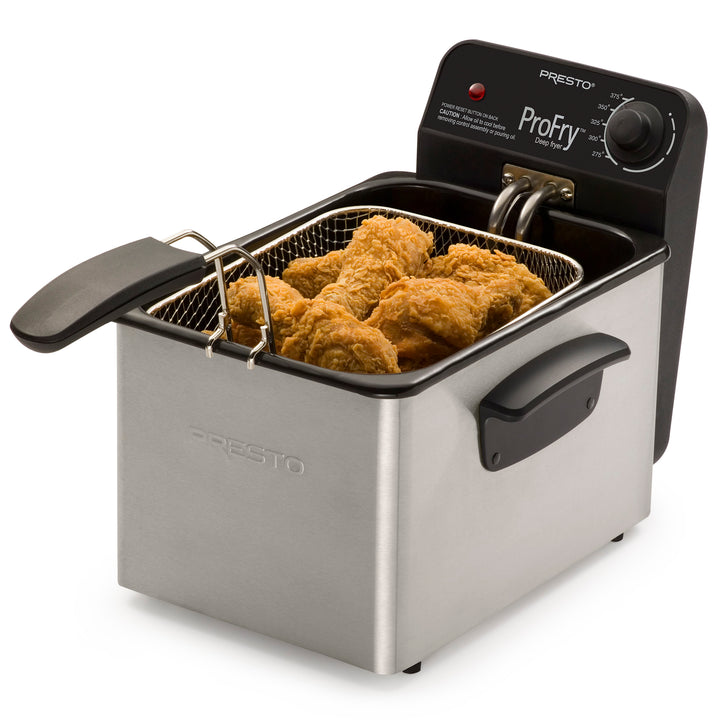 Presto ProFry 8-Cup Deep Fryer with 1800-Watt Immersion Element, Stainless Steel