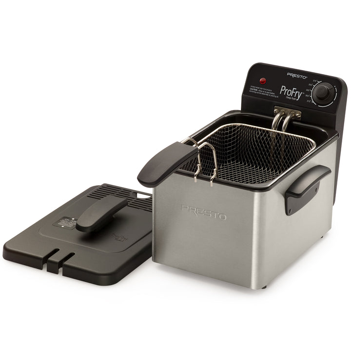 Presto ProFry 8-Cup Deep Fryer with 1800-Watt Immersion Element, Stainless Steel