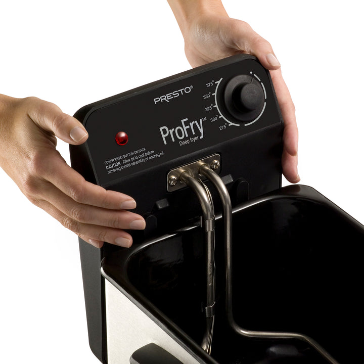 Presto ProFry 8-Cup Deep Fryer with 1800-Watt Immersion Element, Stainless Steel