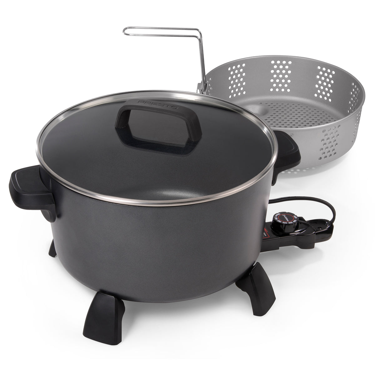 Presto 10-Quart Kitchen Kettle XL Multi-Cooker, Steamer & Deep Fryer (Open Box) - VMInnovations
