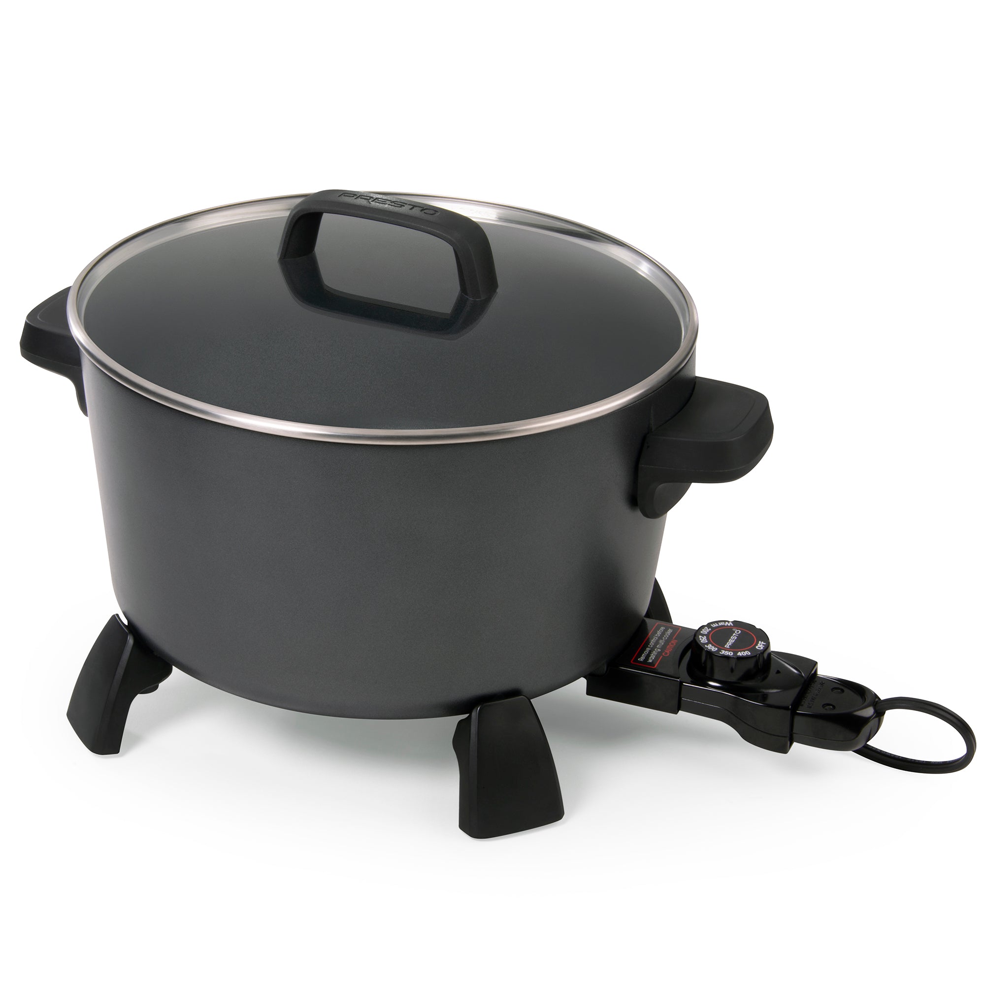 Presto 10-Quart Kitchen Kettle XL Multi-Cooker, Steamer & Deep Fryer, Black - VMInnovations