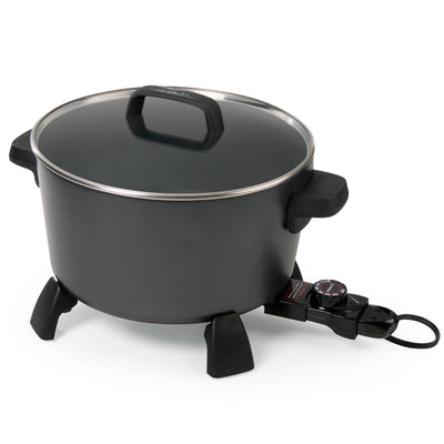Presto 10-Quart Kitchen Kettle XL Multi-Cooker, Steamer & Deep Fryer, Black - VMInnovations