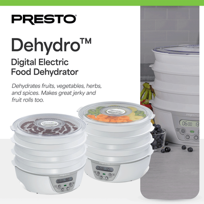 Presto Dehydro 6-Tray Digital Electric Food Dehydrator for Fruits & Vegetables - VMInnovations