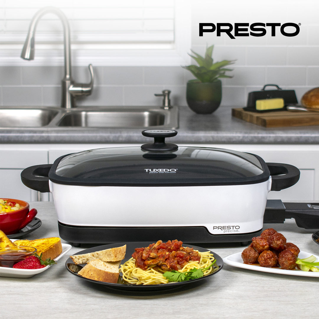 Presto Tuxedo Digital Precision Skillet Nonstick Kitchen Multi-Cooker, 16 Inch