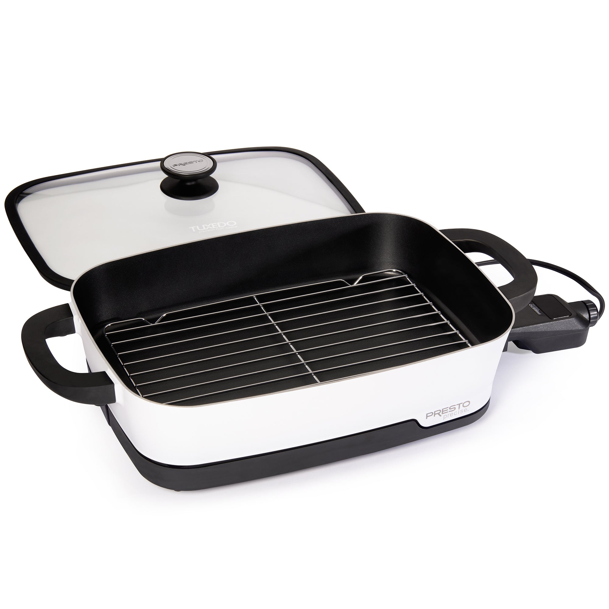 Presto Tuxedo Digital Precision Skillet Nonstick Kitchen Multi-Cooker, 16 Inch - VMInnovations