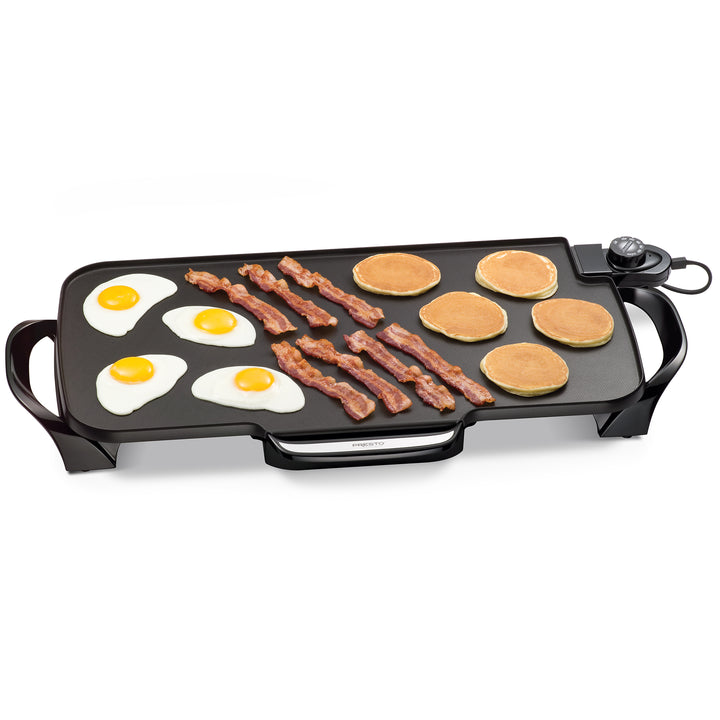 Presto 22" Electric Griddle with Removable Handles and Nonstick Cooking Surface