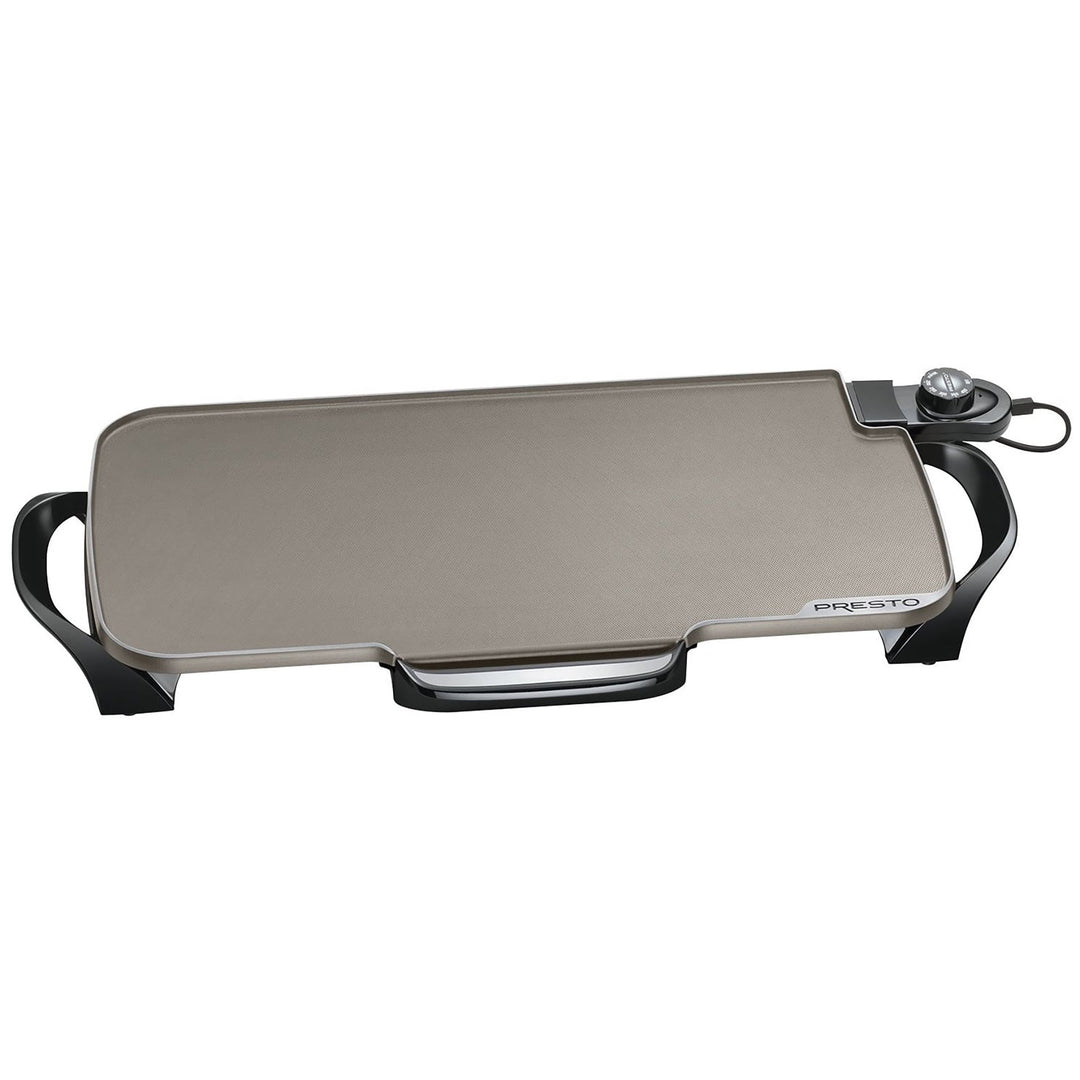 Presto 22" Electric Griddle with Removable Handles & Ceramic Nonstick (Open Box)