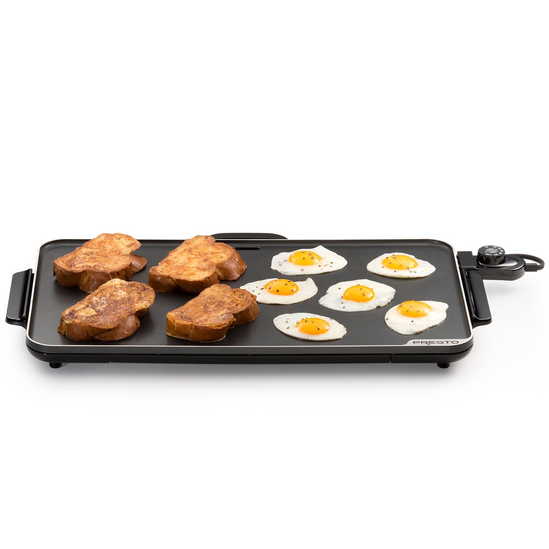 Presto 22in. Electric Griddle with Removable Handles & Ceramic Nonstick Surface