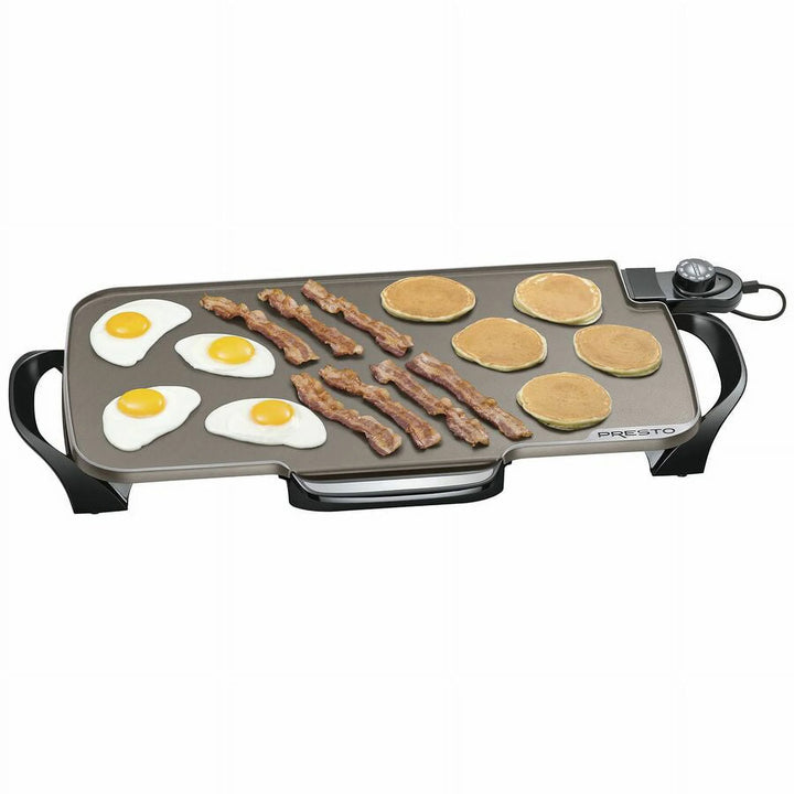 Presto 22" Electric Griddle with Removable Handles & Ceramic Nonstick (Open Box)