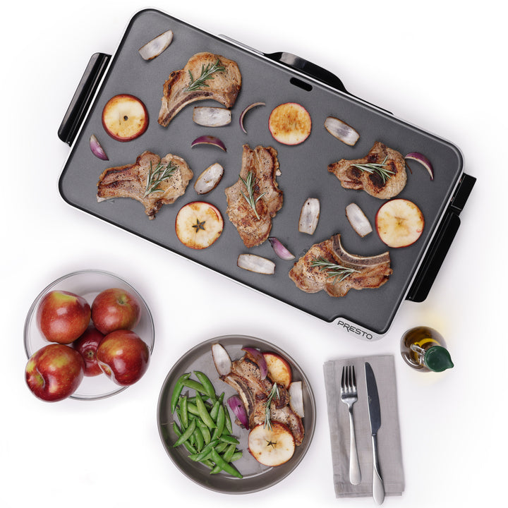 Presto 22in. Electric Griddle with Removable Handles & Ceramic Nonstick Surface