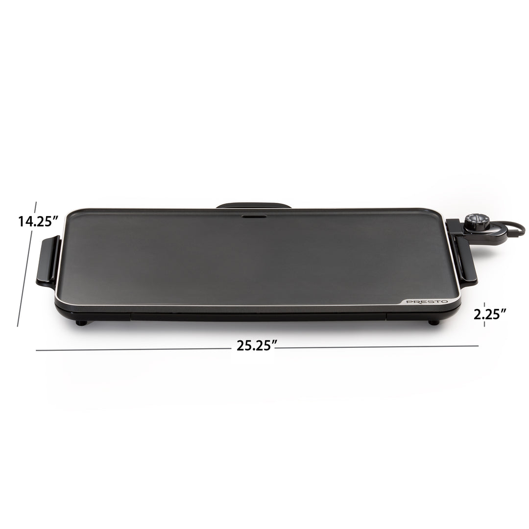 Presto 22in. Electric Griddle with Removable Handles & Ceramic Nonstick Surface