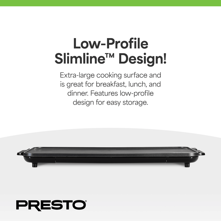 Presto 22" Griddle w/Removable Handles & Ceramic Nonstick Surface (Open Box)