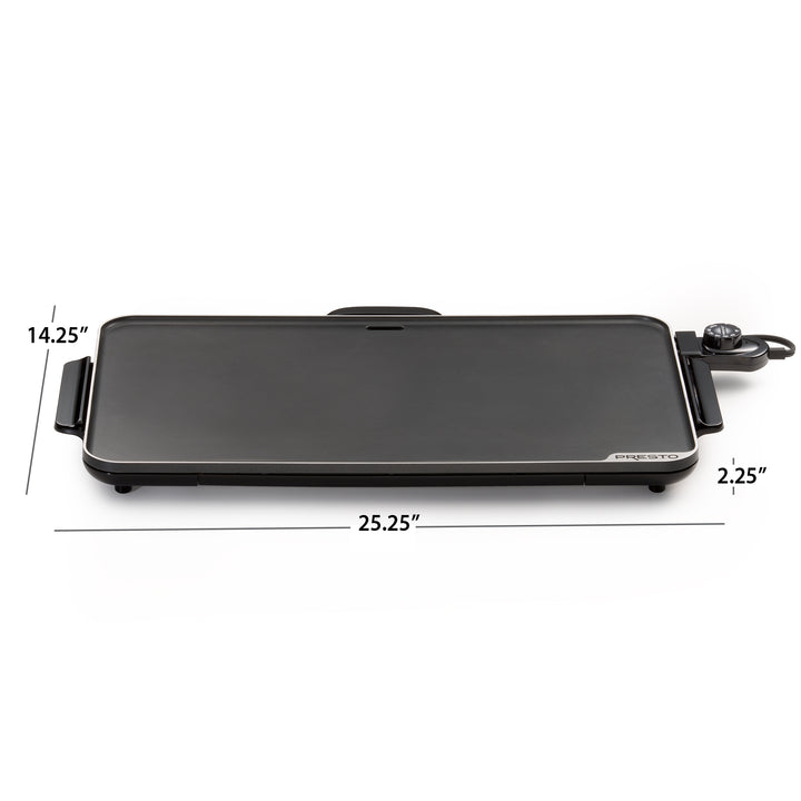 Presto 22" Slimline Griddle with Removable Handles and Ceramic Nonstick Surface