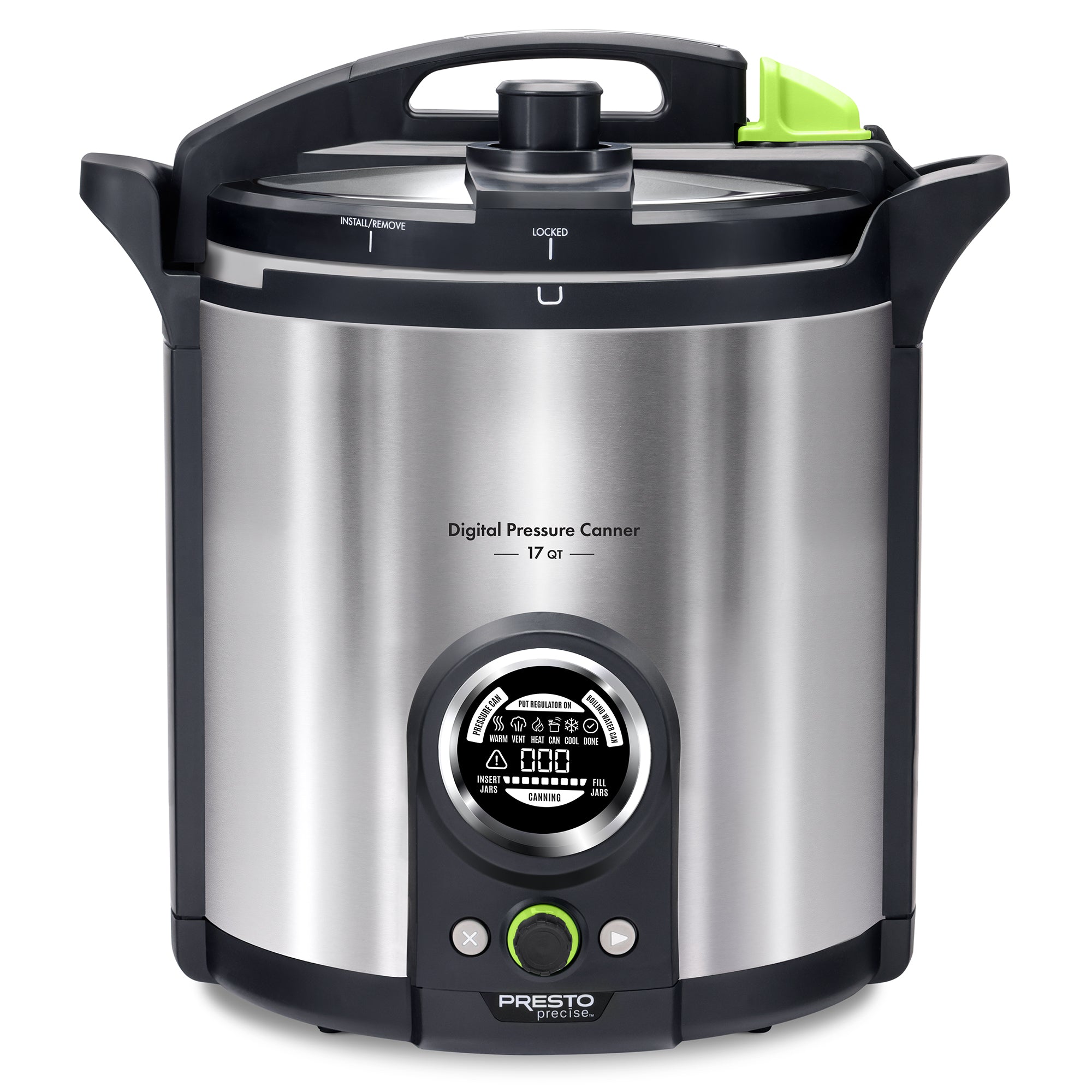 Presto Precise 02152 17 Qt Electric Pressure Canner, Stainless Steel, Silver - VMInnovations