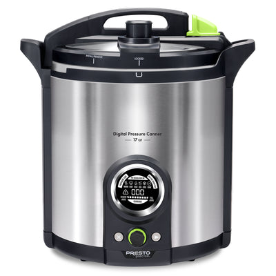Presto Precise 02152 17 Qt Electric Pressure Canner, Stainless Steel, Silver - VMInnovations