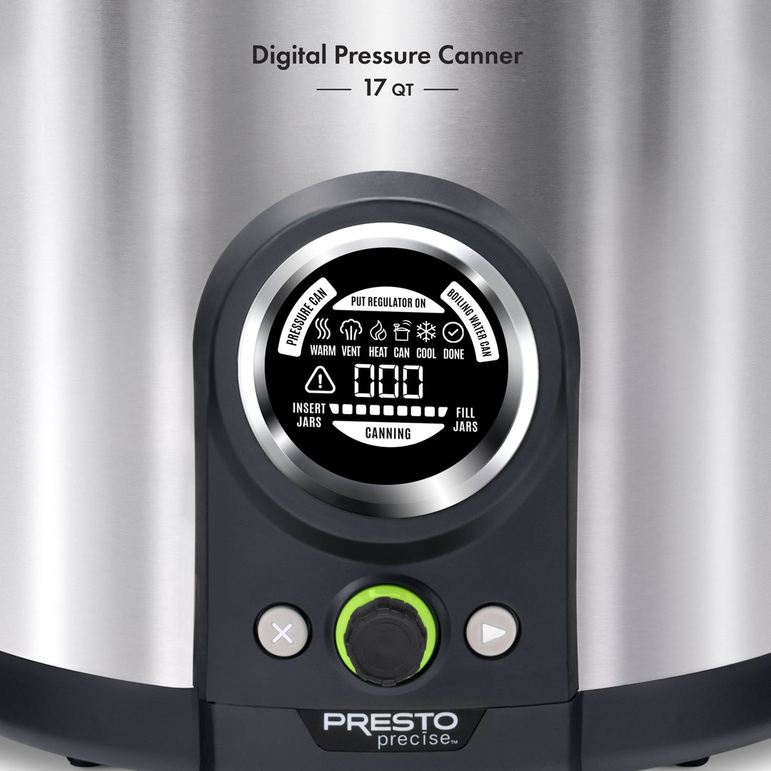 Presto Precise 02152 17 Qt Electric Pressure Canner, Stainless Steel, Silver