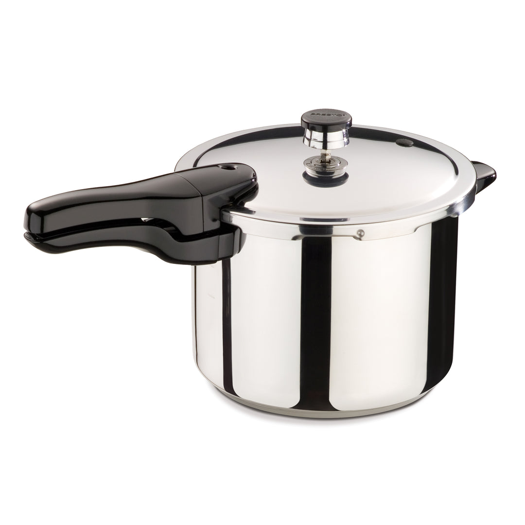 Presto 01362 6 Quart Stainless Steel Pressure Cooker, Tri Clad Base, Silver