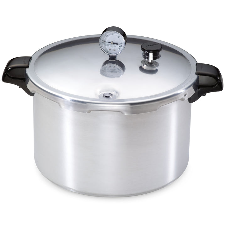 Presto 16 Qt Pressure & Boil Canner, Cooker w/Gauge, Aluminum, Silver (Open Box)
