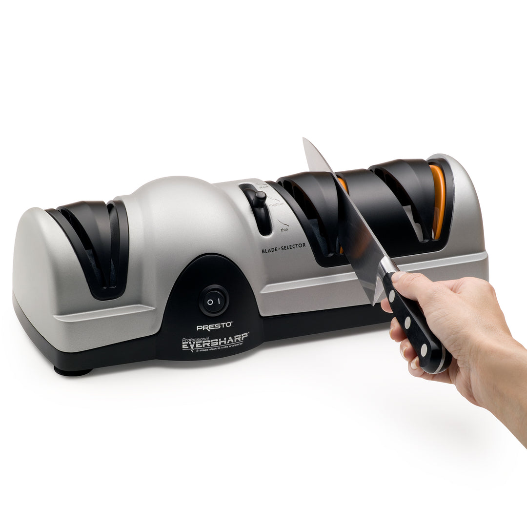 Presto Professional EverSharp Electric Knife Sharpener with 3-Stages (Open Box)
