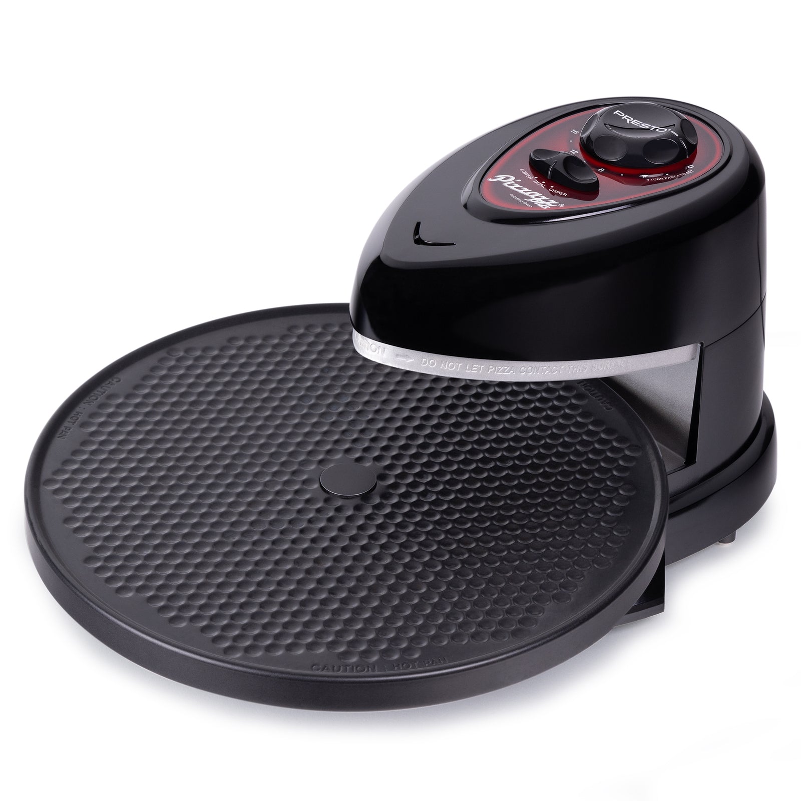 Presto Pizzazz Plus Rotating Pizza Oven, Bake 7-12" Pizzas, Wings, Rolls & More - VMInnovations