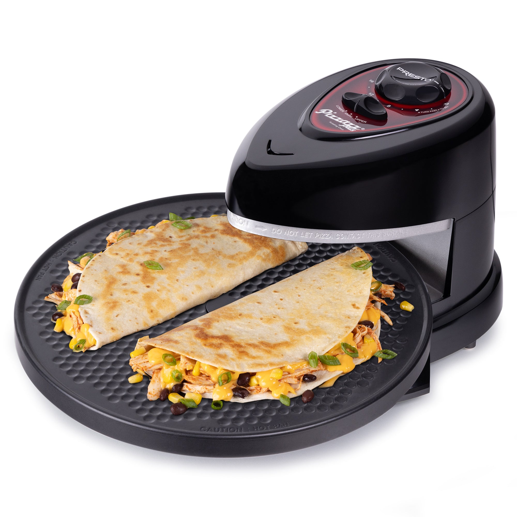Presto Rotating Pizza Oven, Bake 7-12" Pizzas, Wings, Rolls & More (Open Box) - VMInnovations
