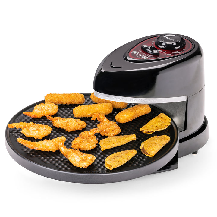 Presto Pizzazz Plus Rotating Pizza Oven, Bake 7-12" Pizzas, Wings, Rolls & More