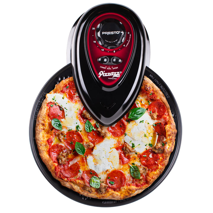 Presto Pizzazz Plus Rotating Pizza Oven, Bake 7-12" Pizzas, Wings, Rolls & More