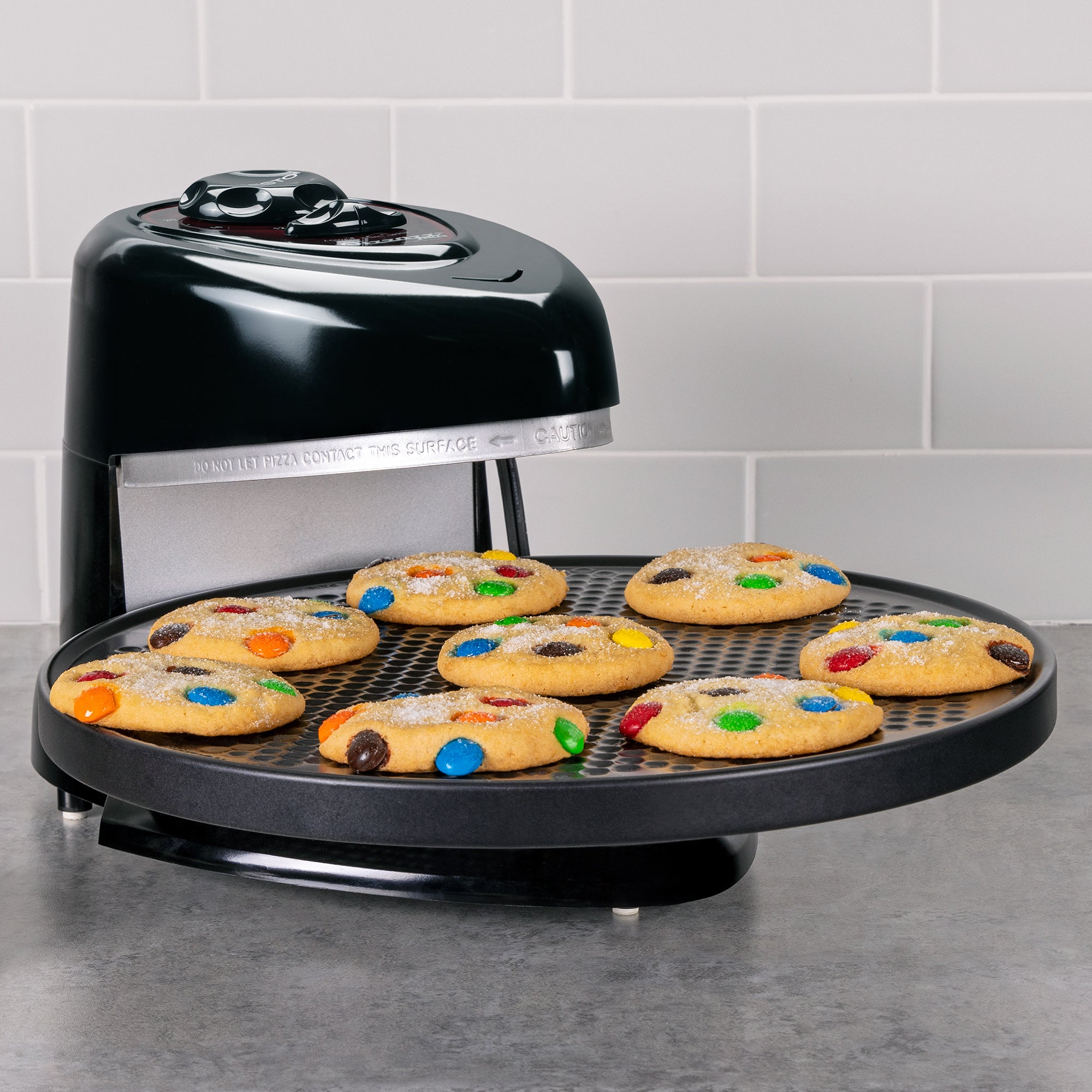Presto Rotating Pizza Oven, Bake 7-12" Pizzas, Wings, Rolls & More (Open Box) - VMInnovations