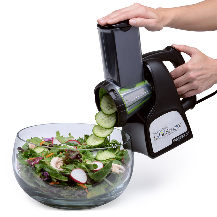 Presto Professional SaladShooter Electric Slicer, Shredder and Vegetable Grater