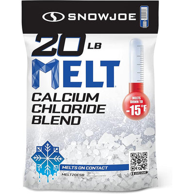 Snow Joe 3 Pack Calcium Chloride Ice Melt Snow Removal, 20 Lbs, Blue, MELT20ESB