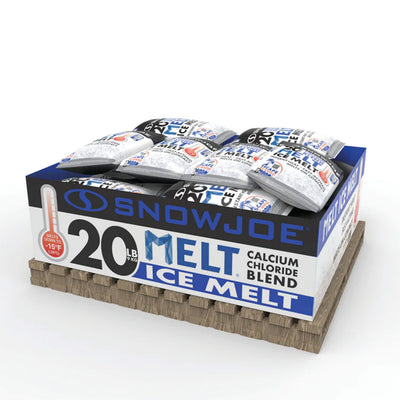 Snow Joe 112 Pack Calcium Chloride Ice Melt Snow Removal, 20 Lb, Blue, MELT20ESB