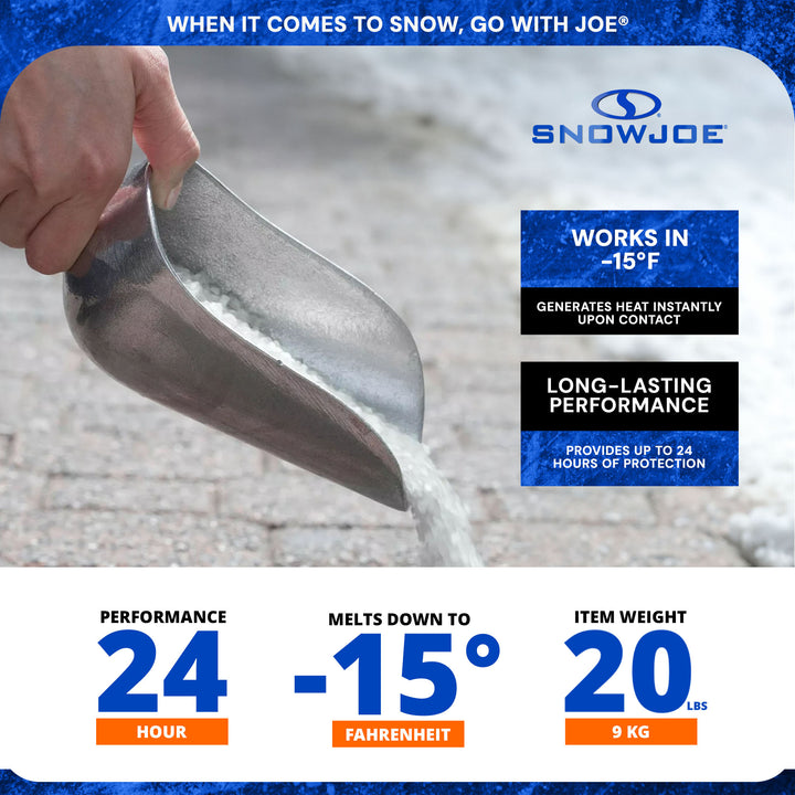 Snow Joe 10 Pack Calcium Chloride Ice Melt Snow Removal, 20 Lbs, Blue, MELT20ESB - VMInnovations