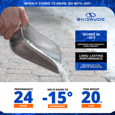 Snow Joe 3 Pack Calcium Chloride Ice Melt Snow Removal, 20 Lbs, Blue, MELT20ESB