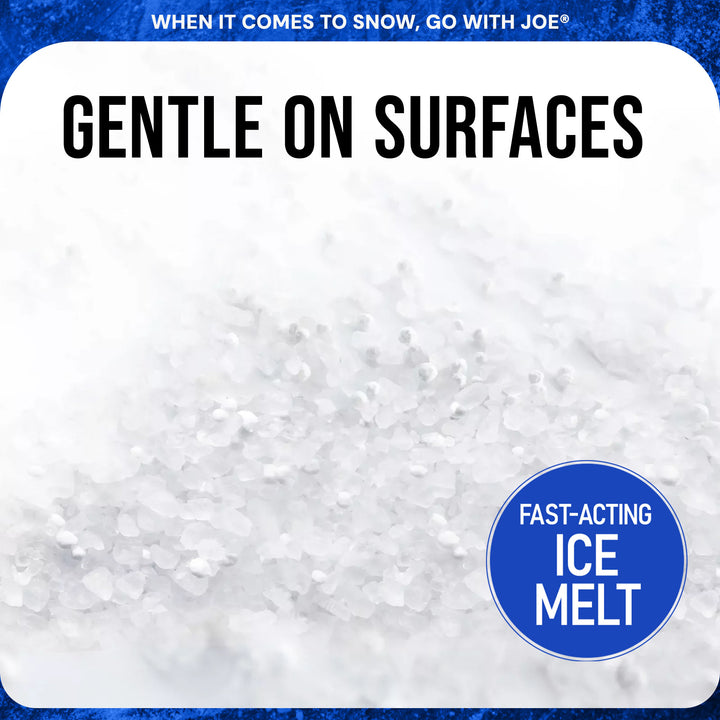 Snow Joe Calcium Chloride Ice Melt Blend Snow Removal for Driveway, 20 Lbs, Blue