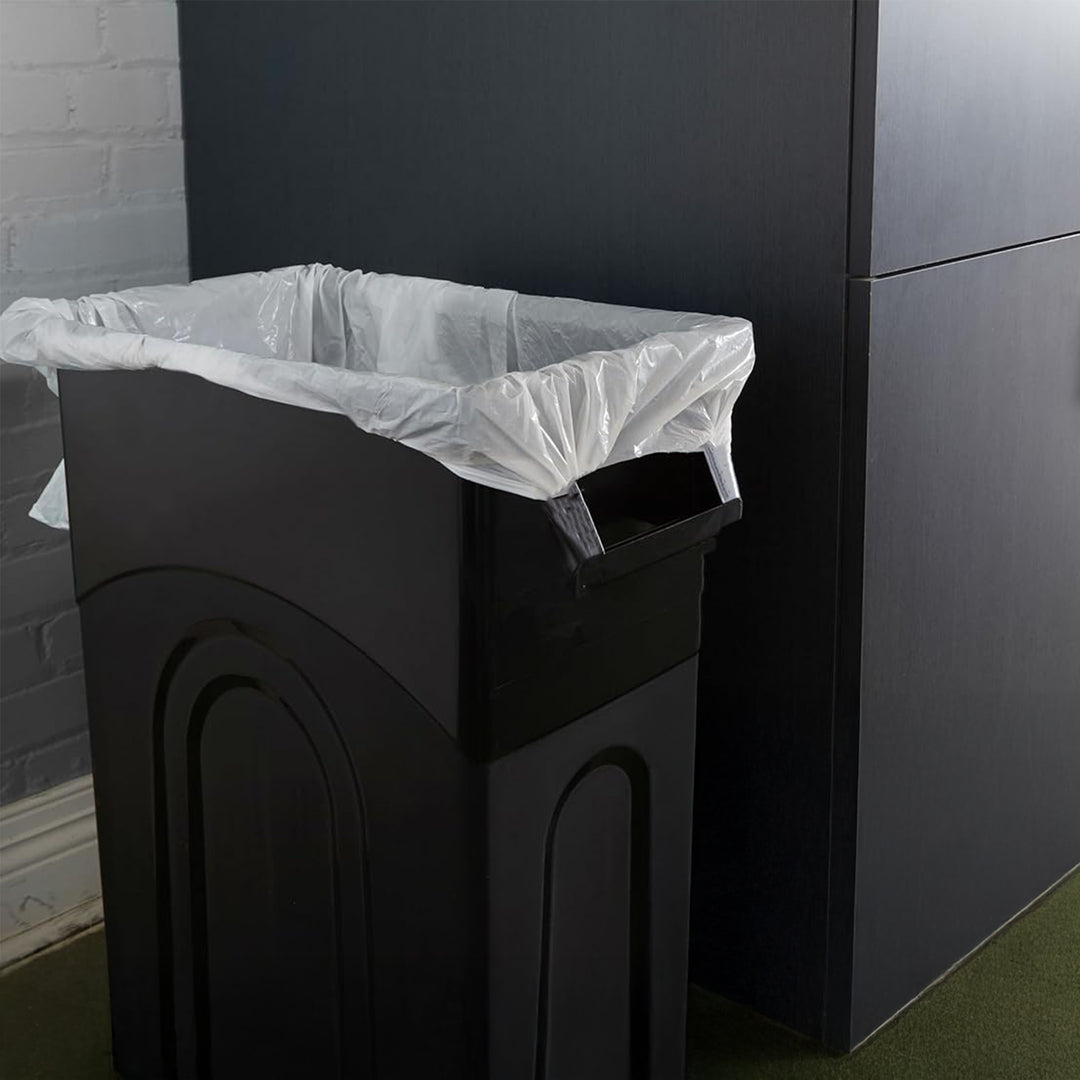 United Solutions 2 Pack 23 Gal Kitchen Garbage Bins, Highboy, Black (Open Box)