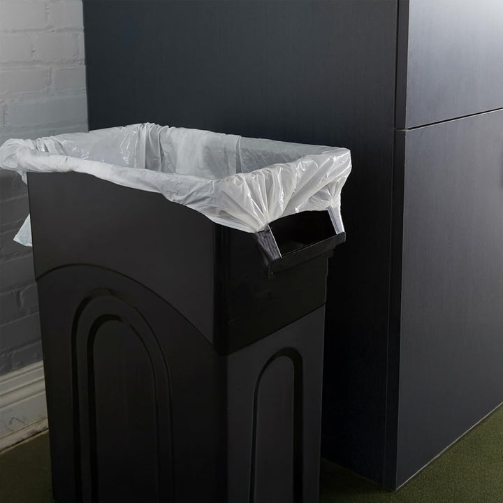 United Solutions 2 Pack 23 Gal Kitchen Garbage Bins, Highboy, Black (Open Box)