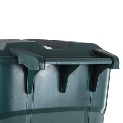 United Solutions 2 Pack 32 Gal Outdoor Trash Bins ECOSolution, Green (Open Box) - VMInnovations