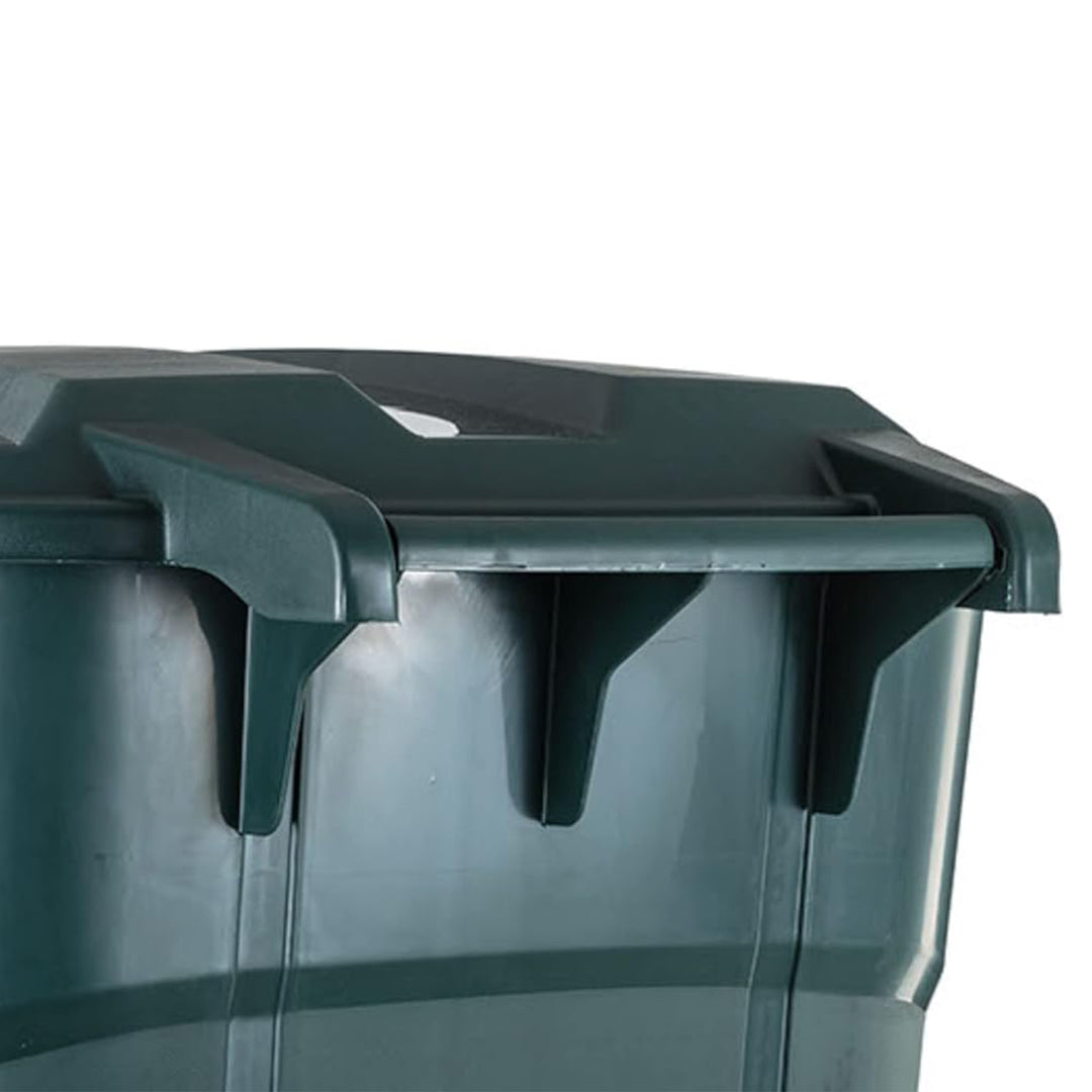 United Solutions 2 Pack 32 Gal Outdoor Trash Bins ECOSolution, Green (Open Box)