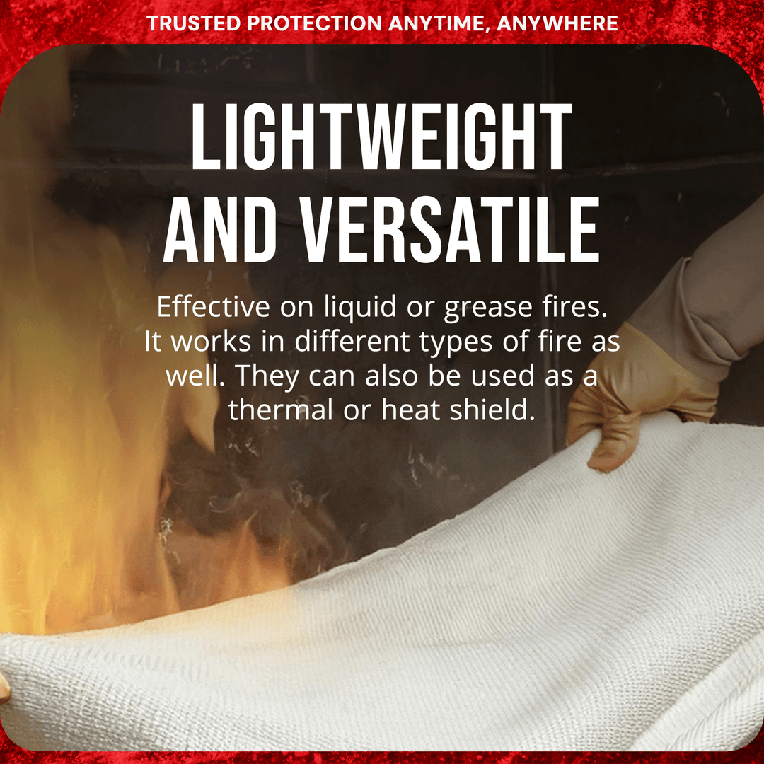 SupplyAID 2pk Emergency Fire blanket, Camping&Safety Supplies RRS-FSB(Open Box)