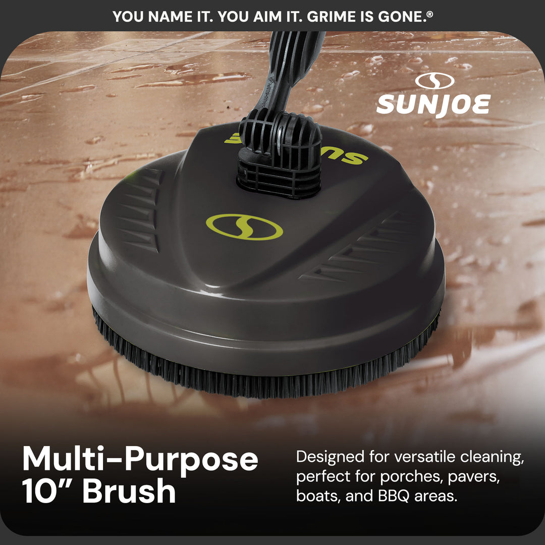 Sun Joe 10" Pressure Washer Attachment, Multi Surface, Green/Black (Open Box)