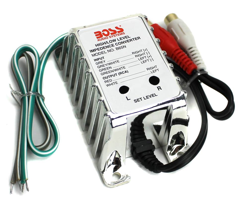 NEW BOSS B65N High Level to Low Level Converter + RCA Input Sensitivity Control
