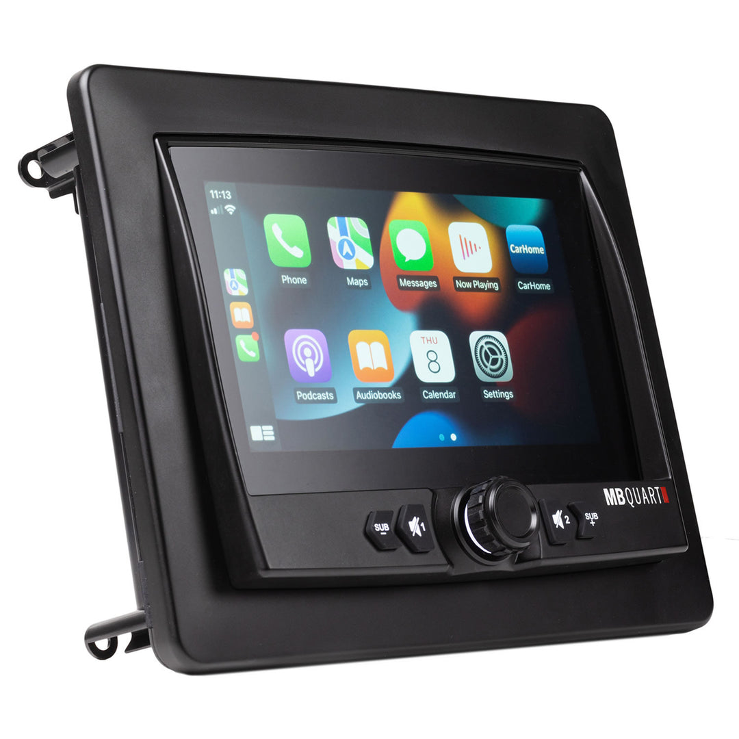 MB Quart Portable Touchscreen Car Stereo Audio System for Boat & UTV, Black