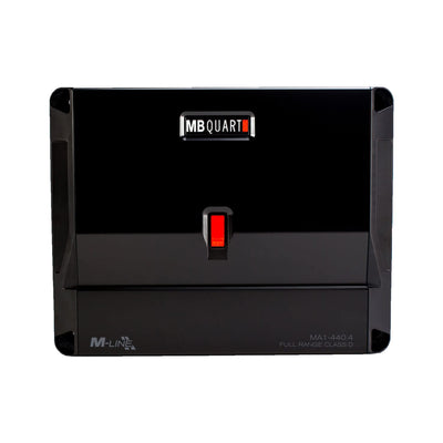 MB Quart 440 Watt 4 Channel Car Audio Amplifier Digital Class D MA1-440.4, Black - VMInnovations