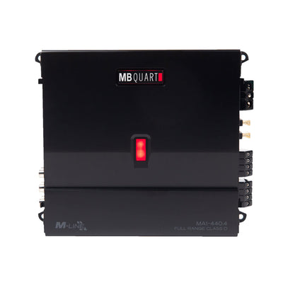 MB Quart 440 Watt 4 Channel Car Audio Amplifier Digital Class D MA1-440.4, Black - VMInnovations
