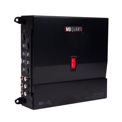 MB Quart 440 Watt 4 Channel Car Audio Amplifier Digital Class D MA1-440.4, Black - VMInnovations