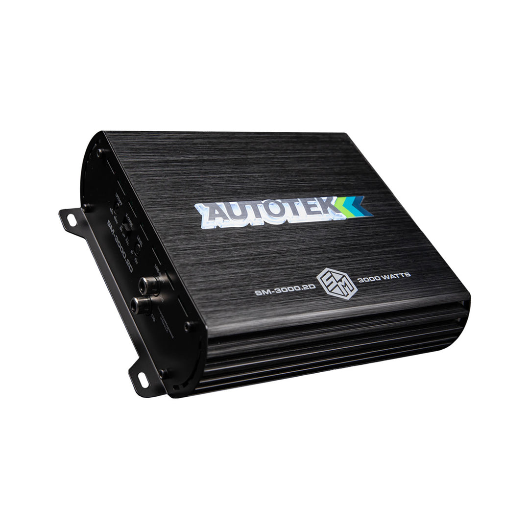 Autotek 3000 Watt 2 Channel Car Audio Amplifier Street Machine SM-3000.2D, Black