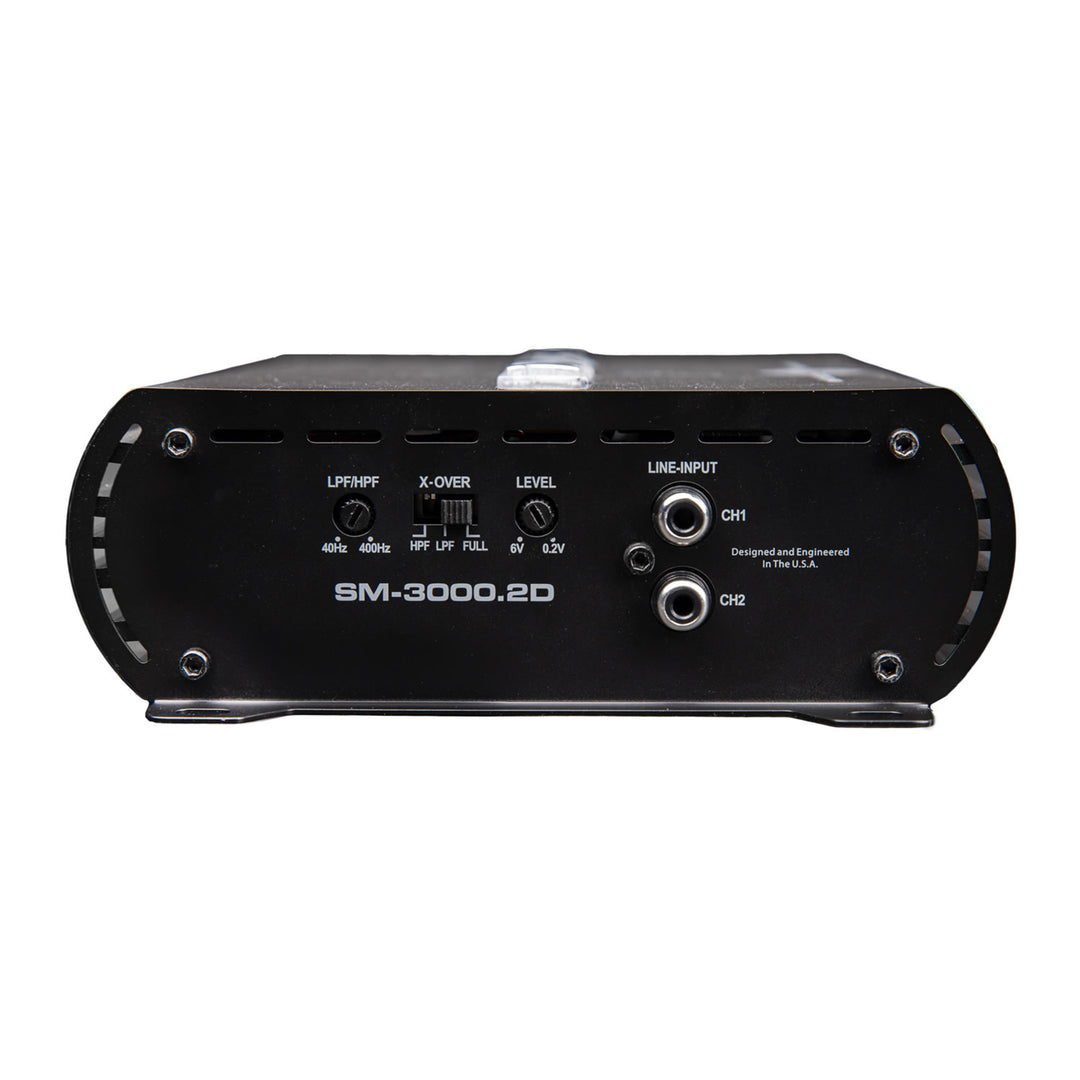 Autotek 3000 Watt 2 Channel Car Audio Amplifier Street Machine SM-3000.2D, Black