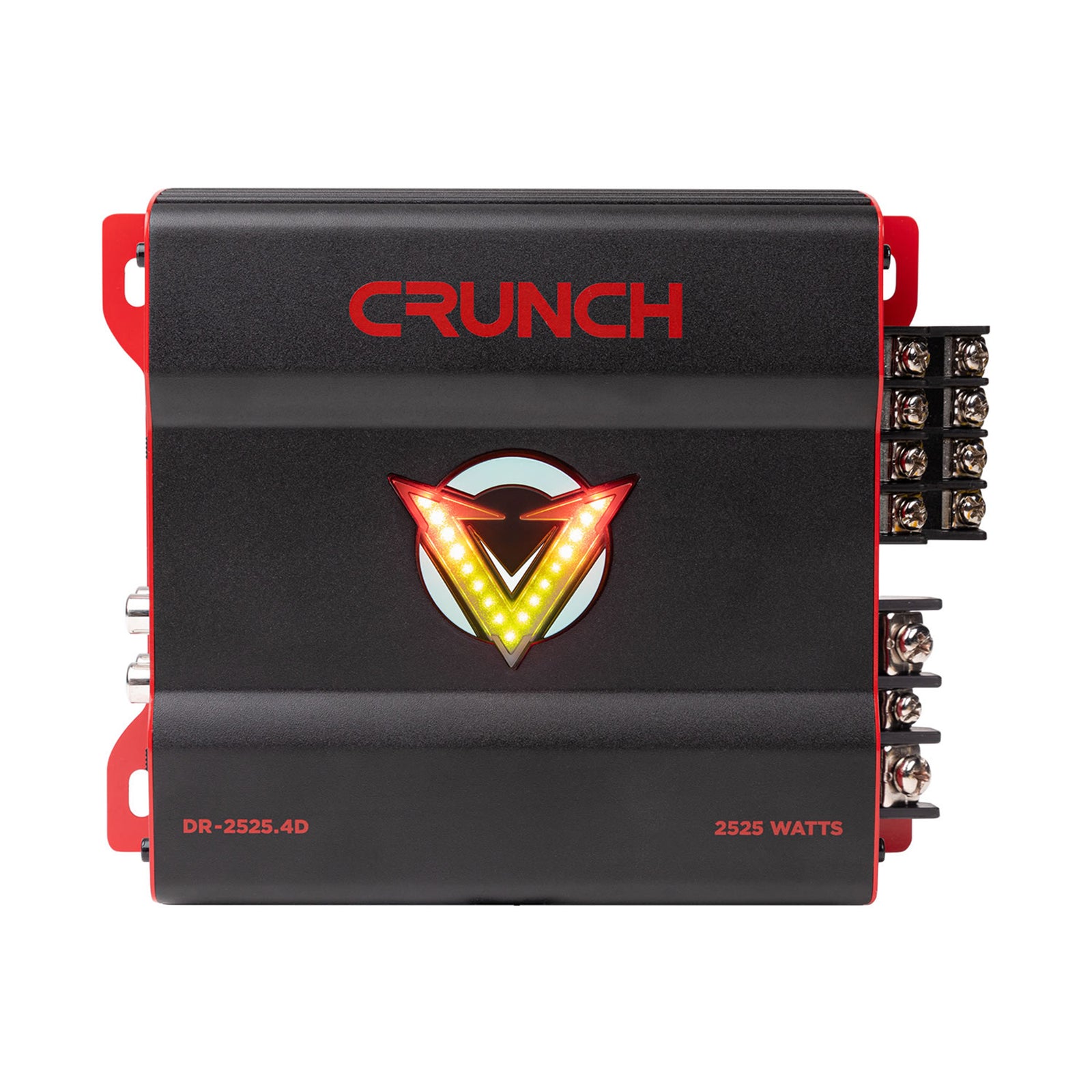 Crunch 2525W 4 Channel Subwoofer Car Audio Amp, Adjustable Crossovers, Bass Knob - VMInnovations